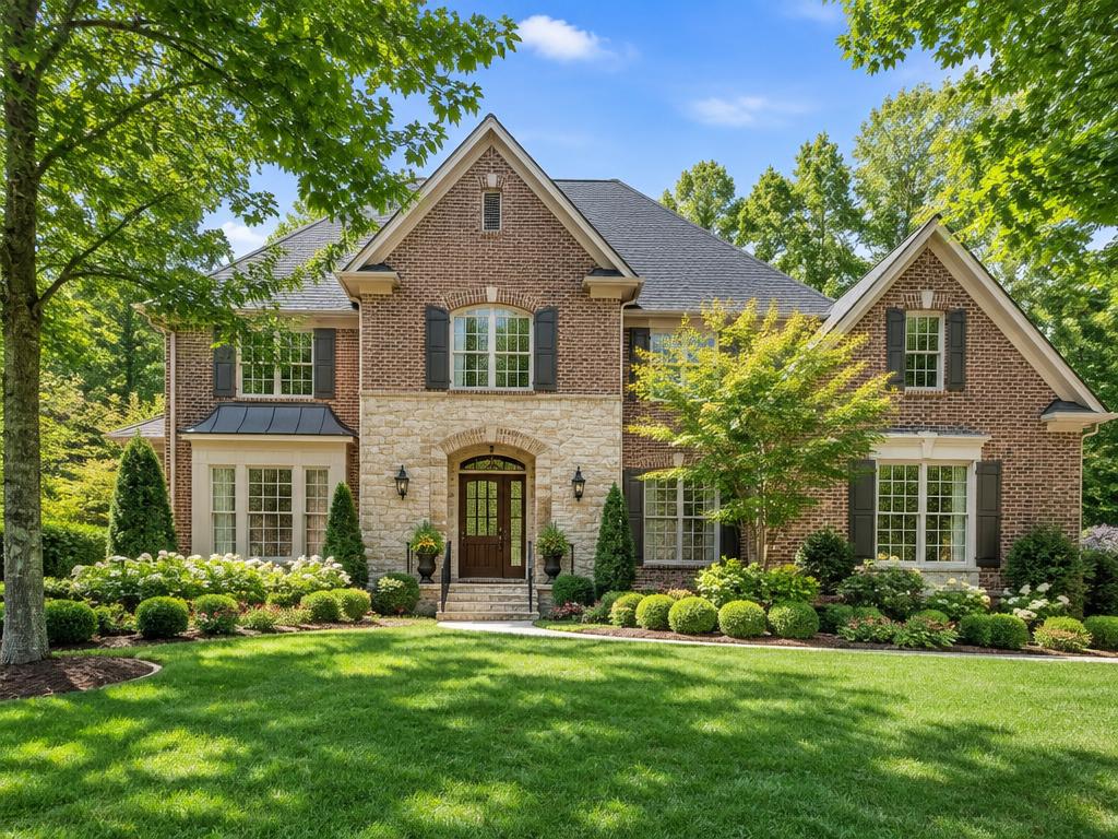 Cary, North Carolina neighborhood streetscape